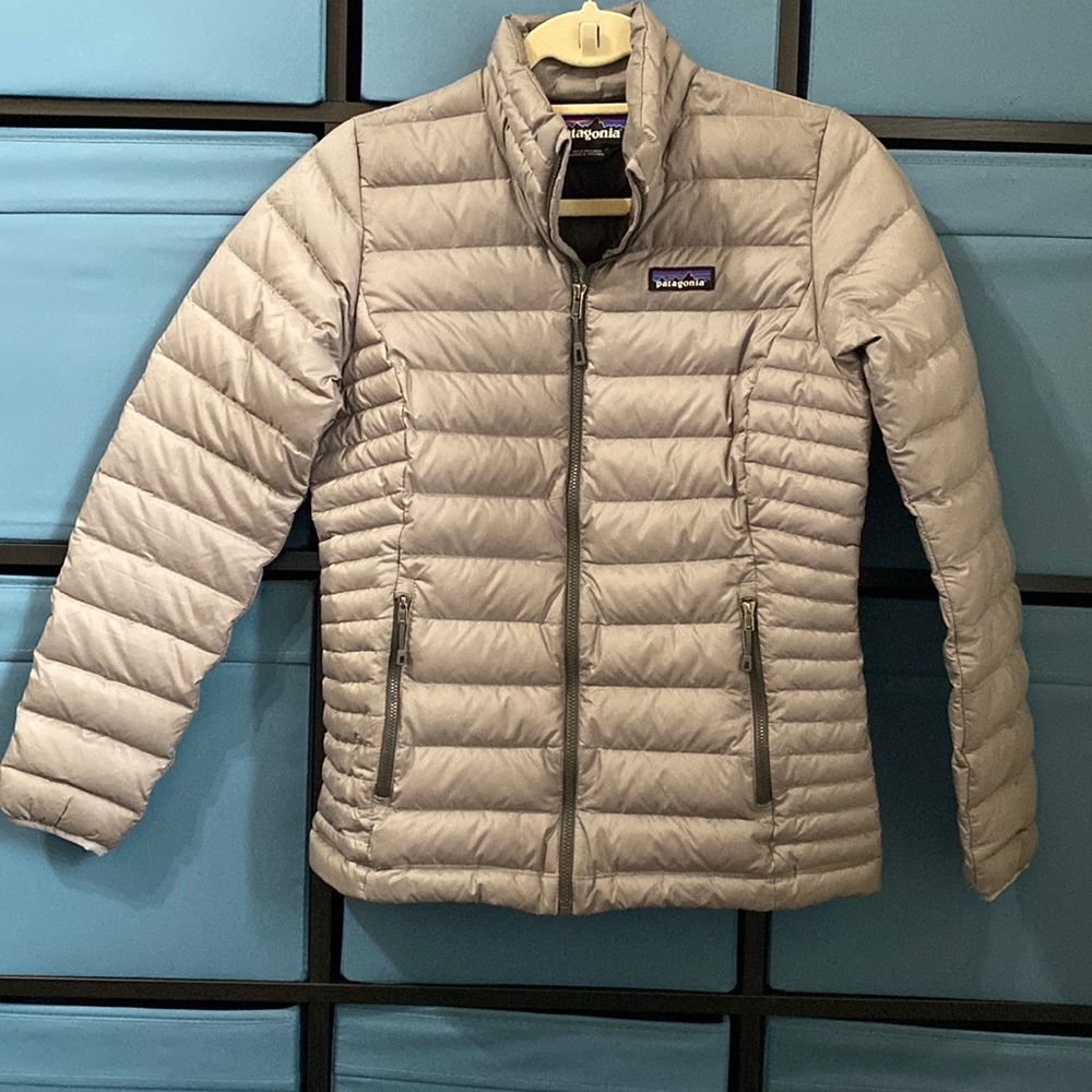 Patagonia Down Sweater Front Zip Womens Sweater Size XS